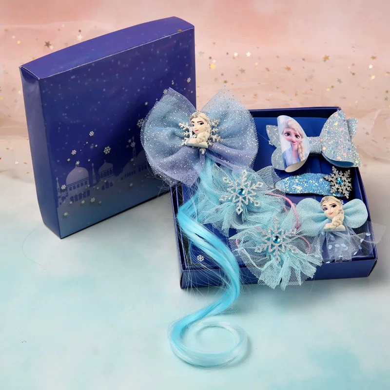 Dây Buộc Tóc Phụ Kiện Hóa Trang Công Chúa Elsa Cho Bé Gái