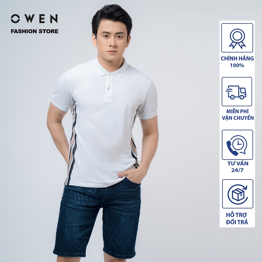 OWEN - (FREESHIP) Áo Polo nam cao cấp chất liệu cotton thoáng mát co dãn Mã APV220297