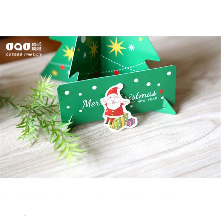 Hộp 48 Miếng Dán Trang Trí Album Ảnh Hình Ông Già Noel Dễ Thương