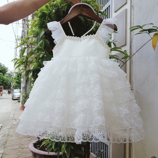 Combo váy công chúa tùng ren tầng