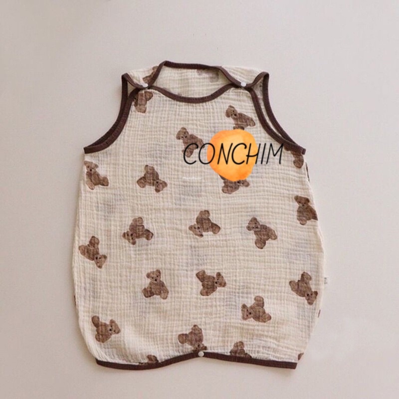 Túi ngủ vải xô muslin hàn quốc 2 lớp CONCHIM | BigBuy360 - bigbuy360.vn