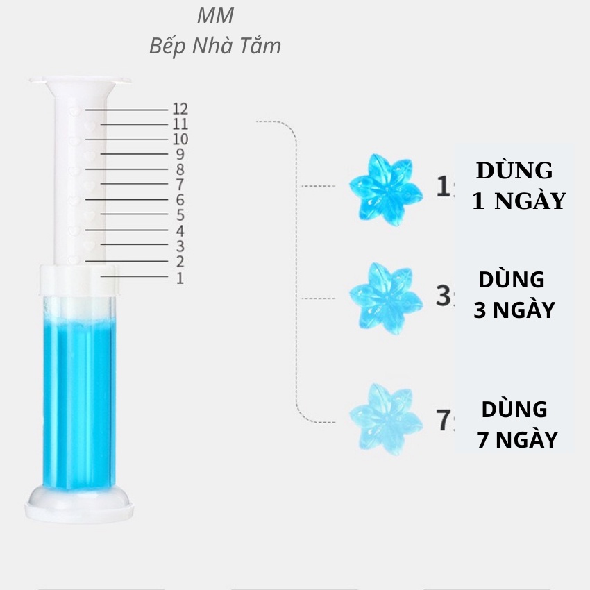 Gel Khử Mùi Bồn Cầu Sáp Thơm Khử Mùi  Làm Thơm Bồn Cầu Lavabo Hình Bông Hoa 7 Mùi Hương