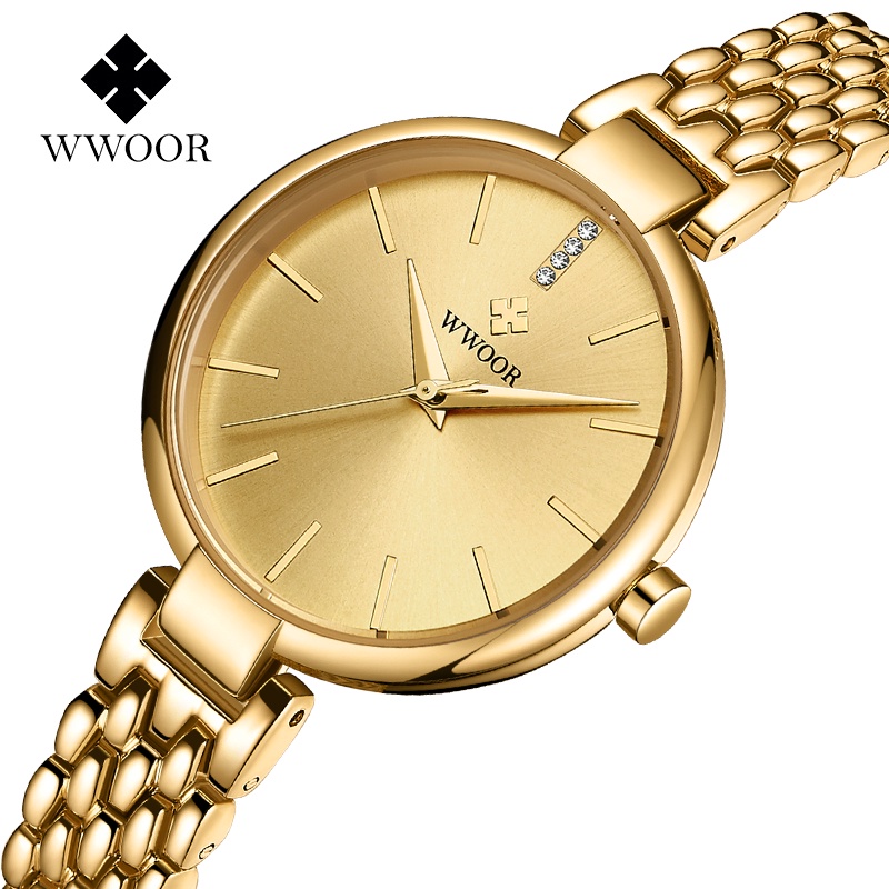 Đồng Hồ Quartz Chống Thấm Nước Wwoor 8865