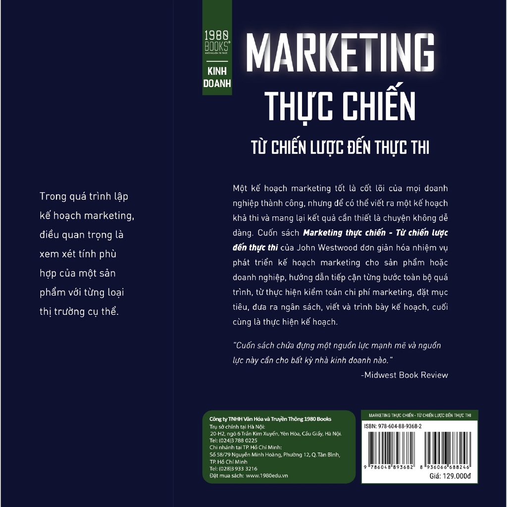 Sách - Marketing Thực Chiến - Từ Chiến Lược Đến Thực Thi