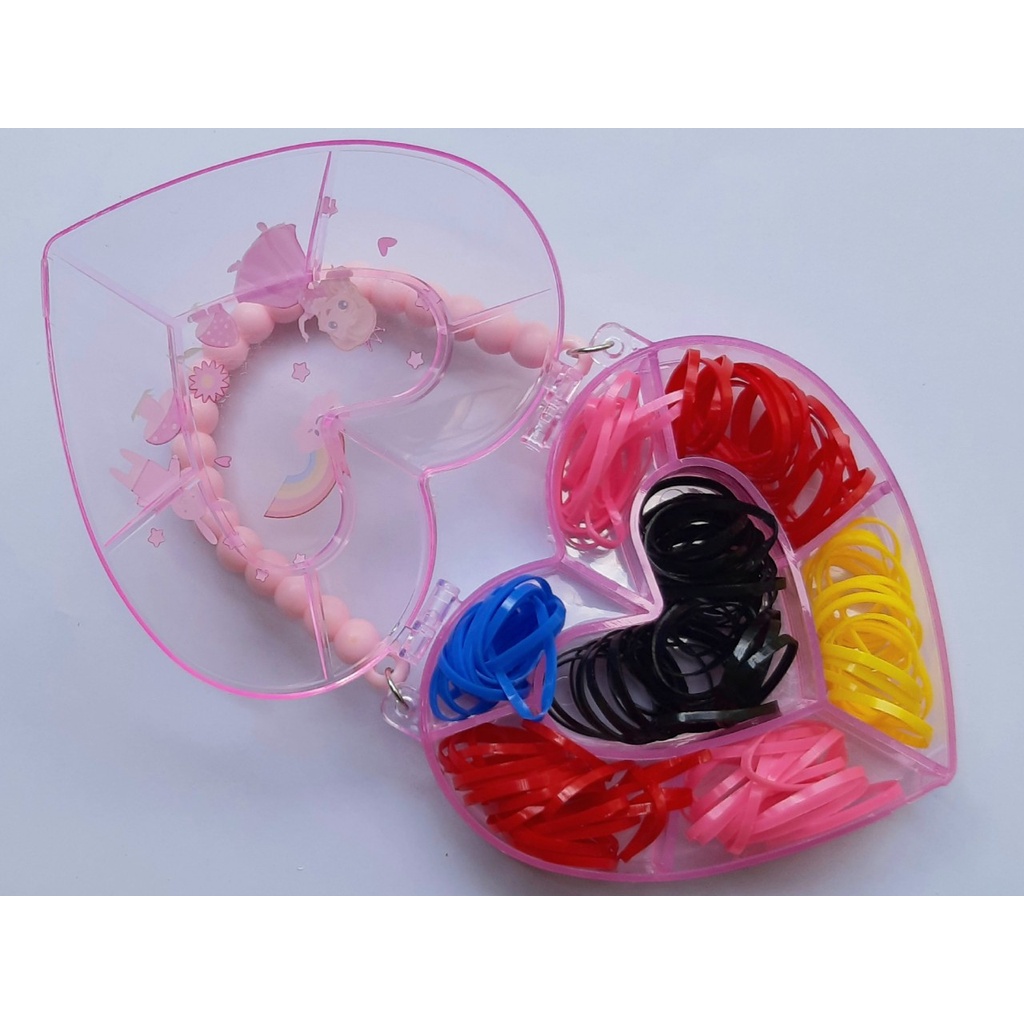 Túi 50g thun chun cột tóc cho bé gái dễ thương (nhiều màu#01)