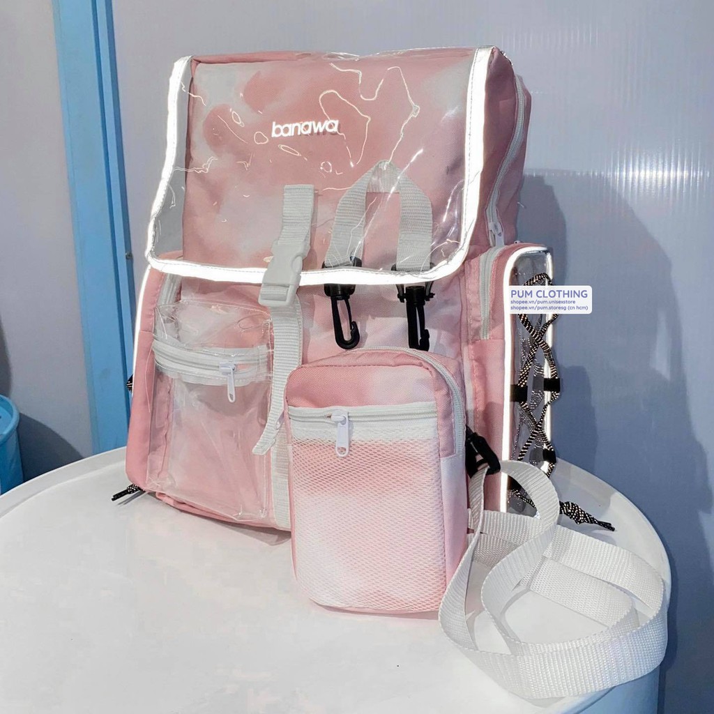 Balo Banawa Loang Màu viền Phản Quang Unisex