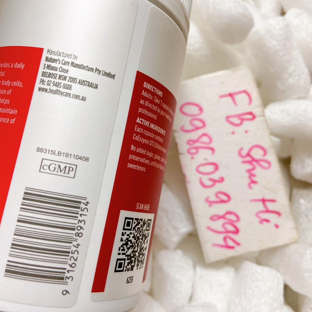 Bổ tim Healthy Care CoEnzyme Q10 150mg 100 viên Úc (Đủ tem bill Chemist) | BigBuy360 - bigbuy360.vn