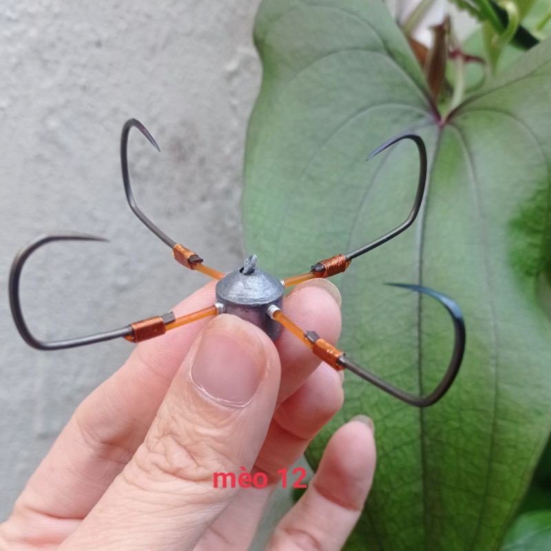 Lưỡi câu tứ tỳ chì đúc