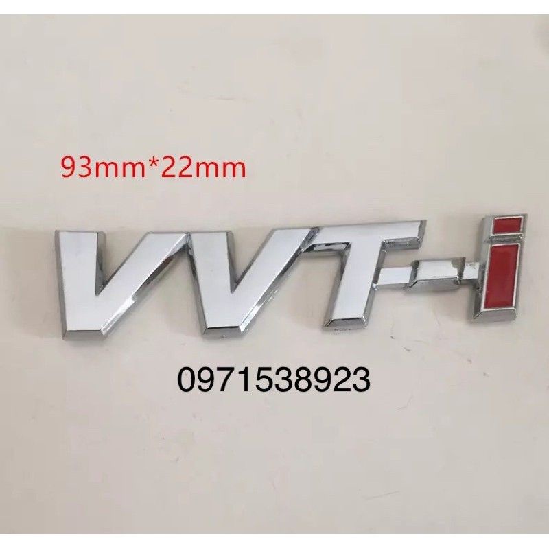 logo chữ dán đuôi xe TOYOTA CAMRY YARIS COROLA VVT-i D-4d dán thân xe