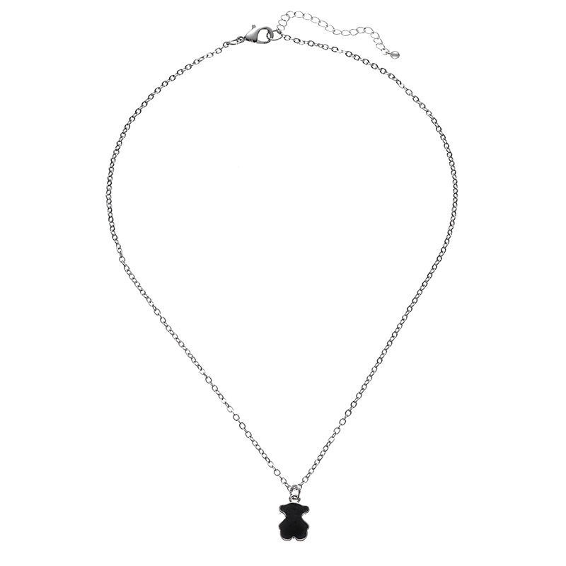 Vòng cổ Dáng Dài Mặt Hình Gấu Dễ Thương Phong Cách Hàn Quốc