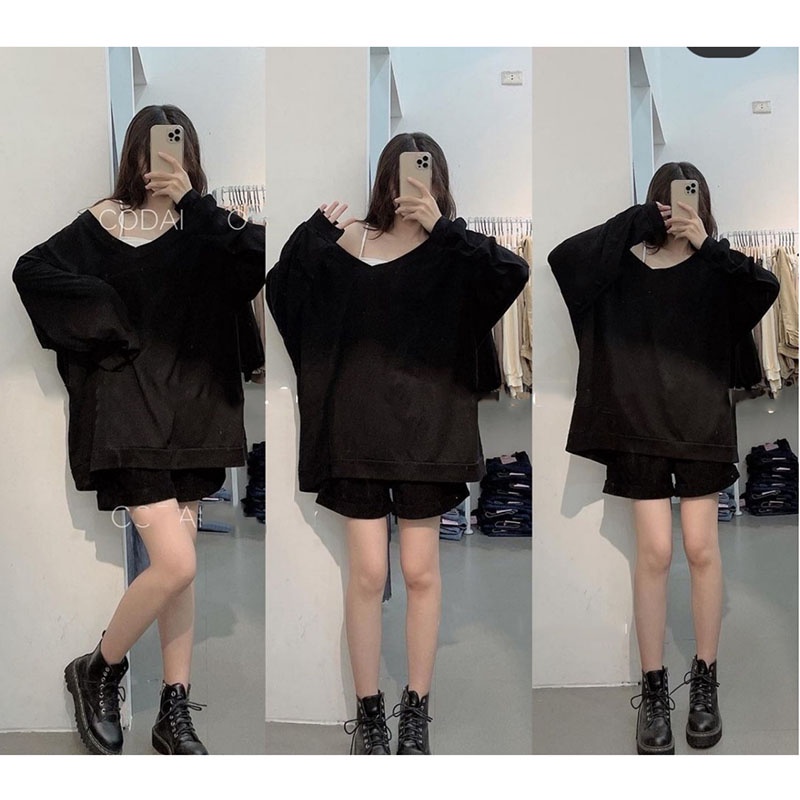 Áo Thun Trơn Cổ Tym Dài Tay Siêu Xinh M2111- Lolla_Fashion