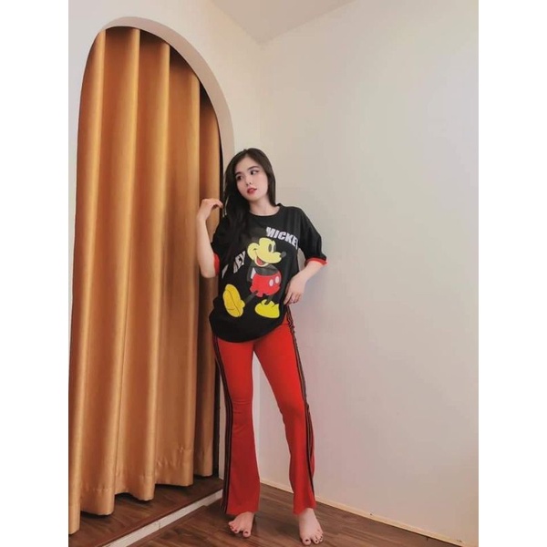 Set bộ quần  gân Thun cotton