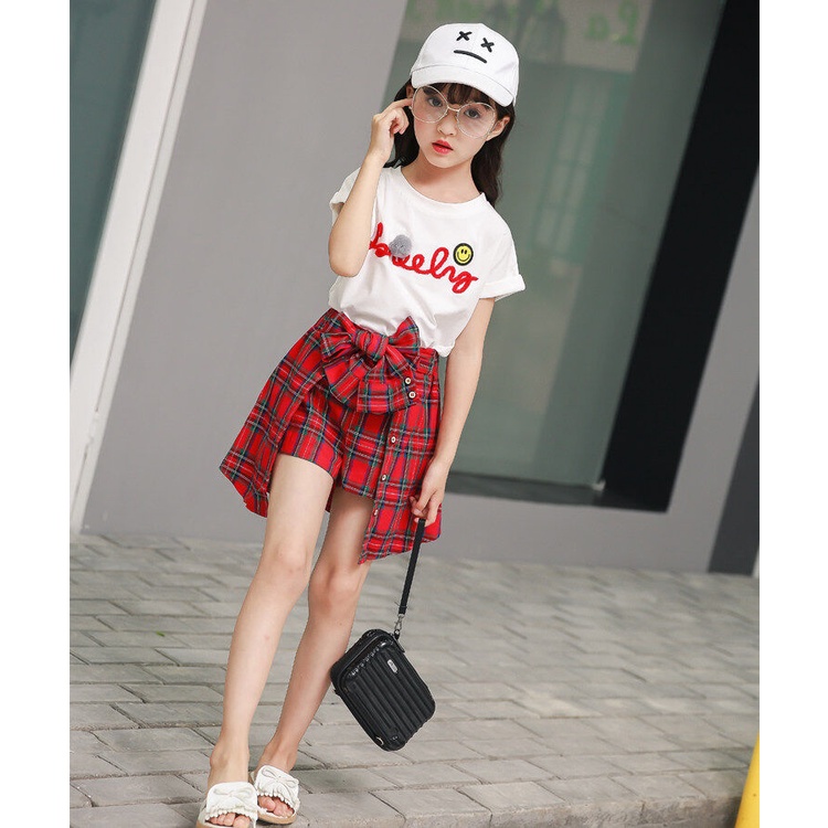 Set Đồ 2 Món Gồm Áo Thun Và Chân Váy Thời Trang Chất Lượng Cao Cho Bé Gái Từ 3 Đến 4 Đến 5 Đến 6 Đến 7 Đến 8 Đến 9 Đến 10 Đến 11 Đến 12 Tuổi