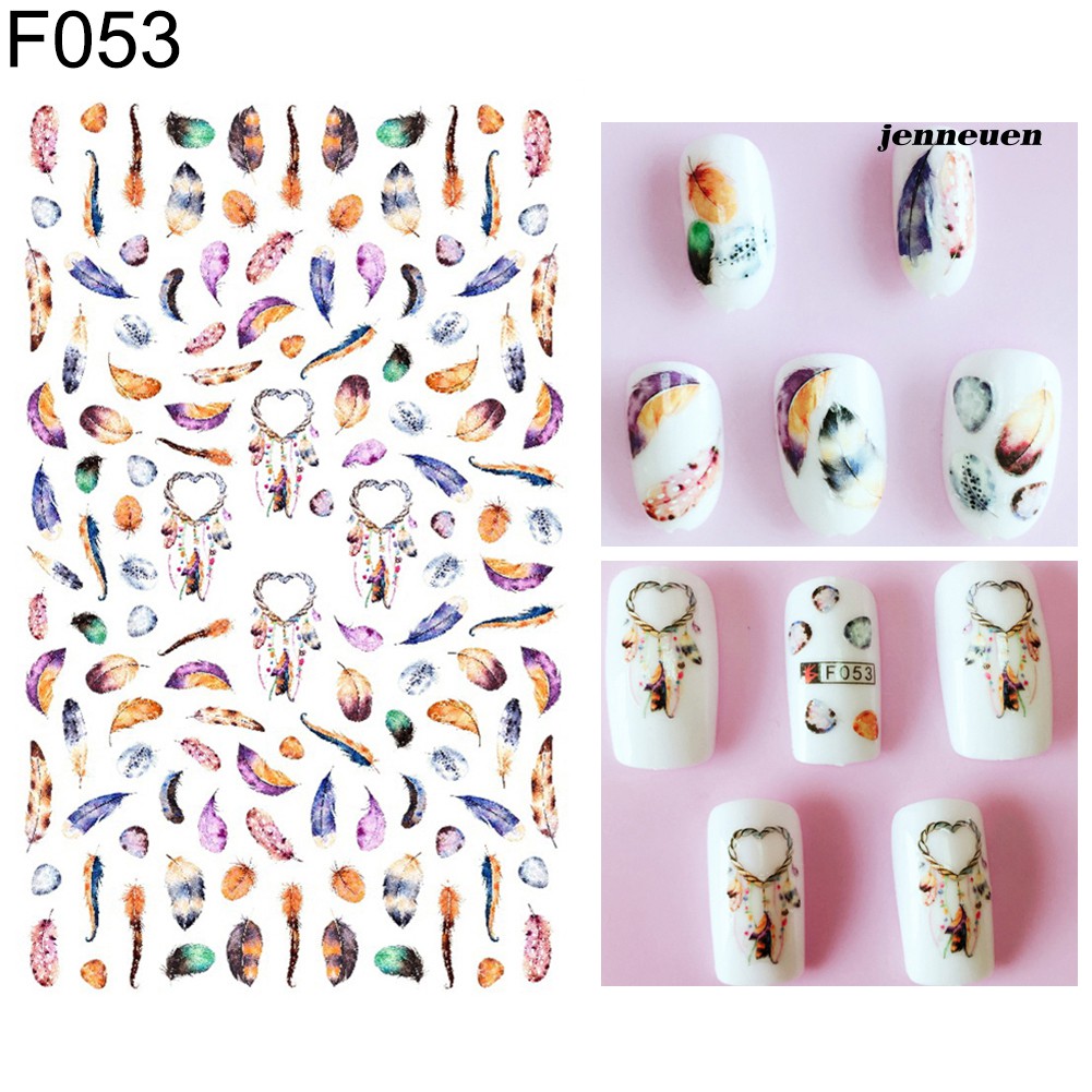 [Hàng mới về] Miếng Dán Trang Trí Móng Tay Nghệ Thuật Nhiều Kiểu Đẹp Mắt