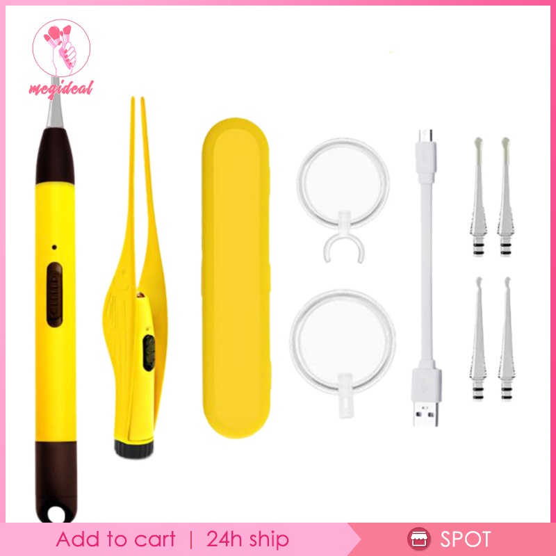 Nhíp lấy ráy tai đèn LED soi vệ sinh chăm sóc tai cho trẻ em