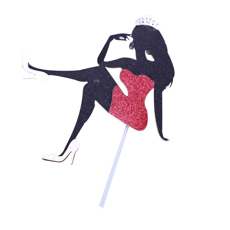 Trang trí bánh sinh nhật, bánh kem - Cô gái son giầy nước hoa cao cấp