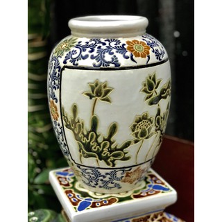 Bình Sen Trắng Gốm Sứ Nam Bộ 30