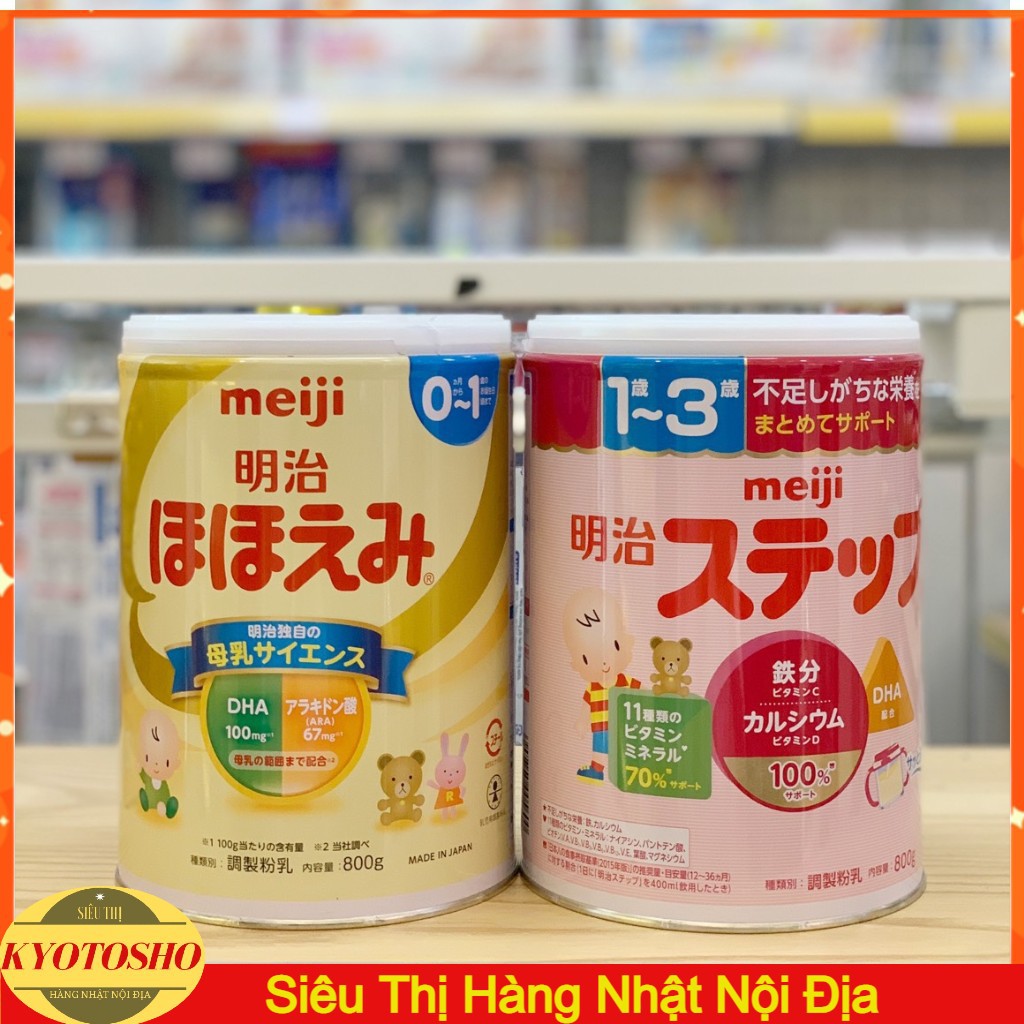 SỮA MEJI 1-3 NỘI ĐỊA NHẬT BẢN - HỘP 800g(Date:30/10/2021)