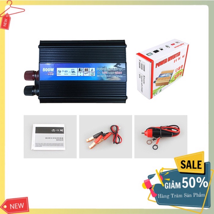 Bộ Kích Điện Inverter từ 12V Lên 220V 500W