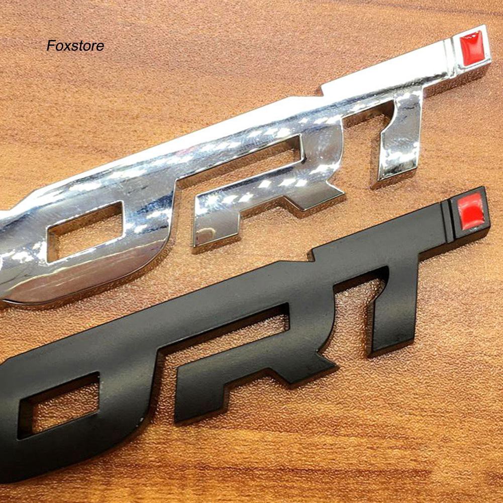 Miếng dán chữ nổi 3D bằng kim loại fxte _ Sport cho xe hơi