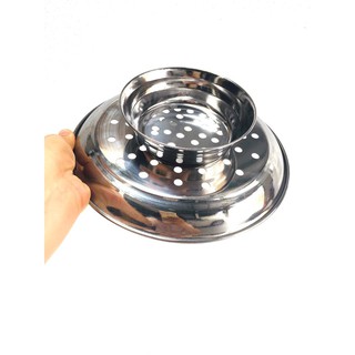 Vỉ xửng hấp inox  22cm có chân tiện lợi