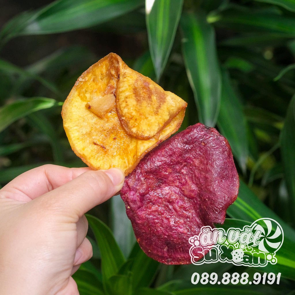 Snack giảm cân khoai lang sấy Ăn Vặt Su Xoắn