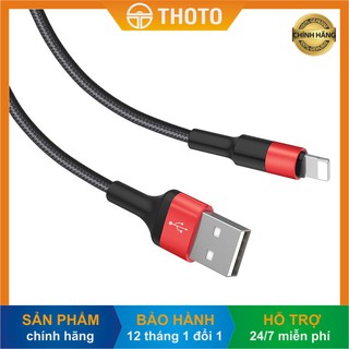 [Thoto Shop] Cáp sạc nhanh HOCO X26 dây bện dù siêu bền | USB to Lightning/ Micro/ Type C - Hàng chính hãng