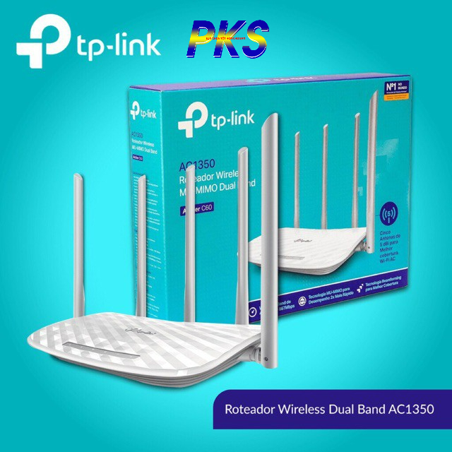 Bộ phát Wifi chuẩn AC1350 TP-link Archer C60- Bảo hành 24 tháng