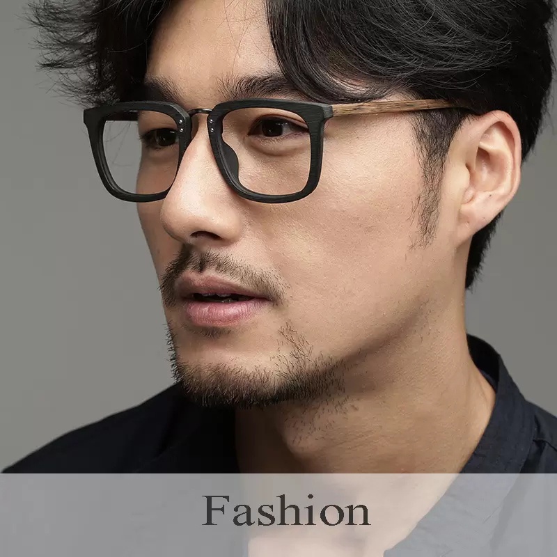 Gọng Kính Vuông Bằng Gỗ Thời Trang 2019