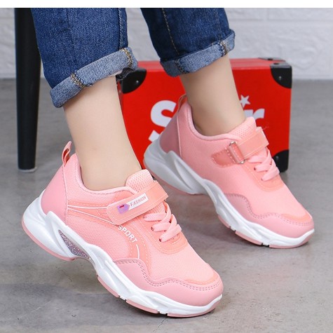 Giày thể thao bé gái siêu nhẹ,êm chân HQ40 (Form nhỏ nên các mẹ tăng từ 2 đến 3 size cho bé ah) - Hàng mới về