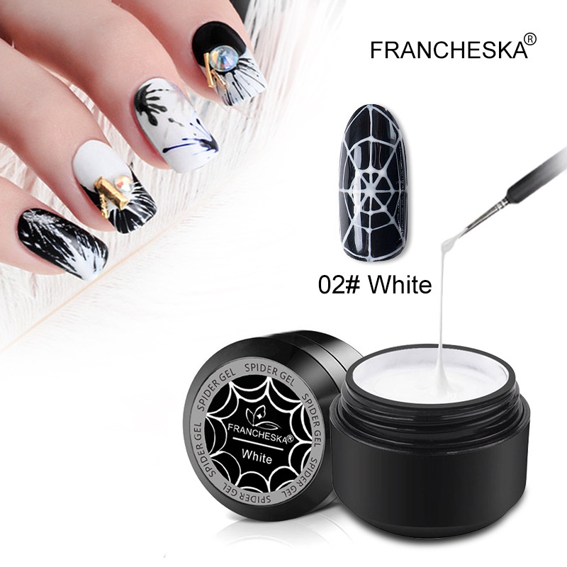 Francheska Sơn Móng Tay Spider Gel Căng Vẽ Keo Siêu Mạnh Mẽ Stretch Nhật Bản Vẽ Keo Sơn Keo Móng Tay Móng Tay Nghệ Thuật Nhanh Chóng giao hàng