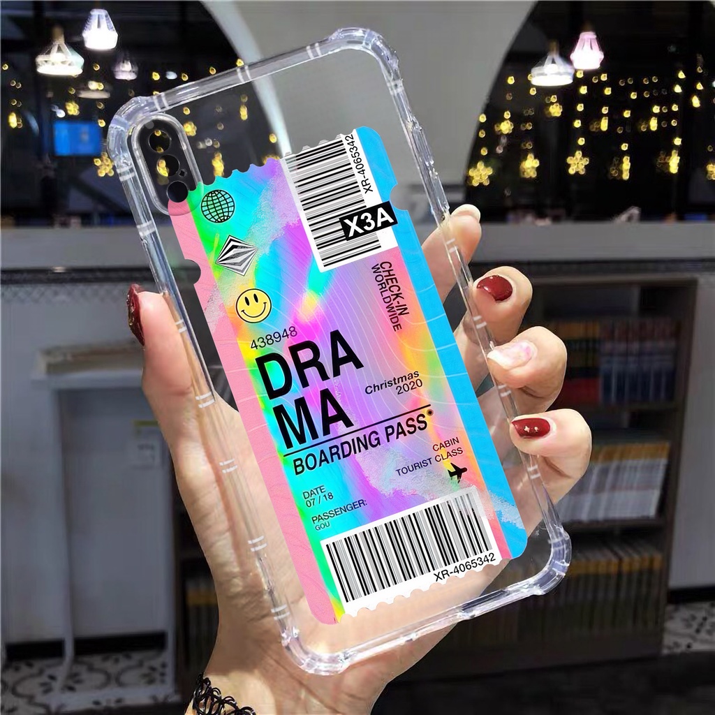 Ốp lưng iphone trong chống sốc vé máy bay cho iphone 14 13 pro max 11 12 pro max mini x xr xs max 6 s 7 8 plus