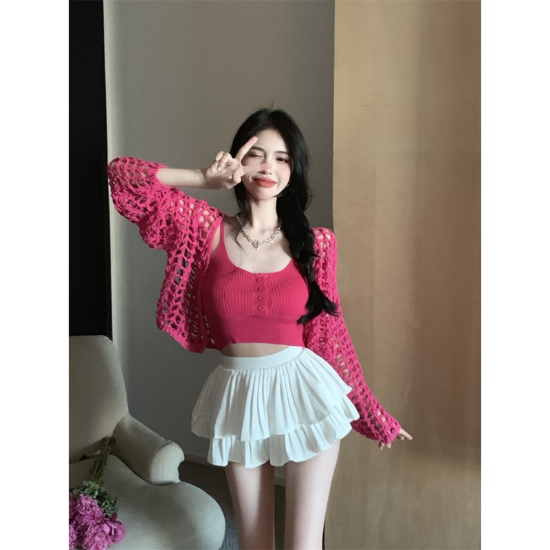 QADCOL Áo Khoác cardigan Chống Nắng Hai Lớp Thời Trang Mùa Hè Cho Nữ