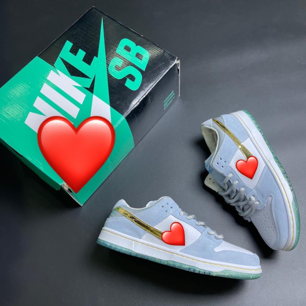 Giày Sneaker jordan 1 Sb Xanh Tuyết Low Giày Thể Thao Nam Nữ Thấp Cổ Full Phụ Kiện