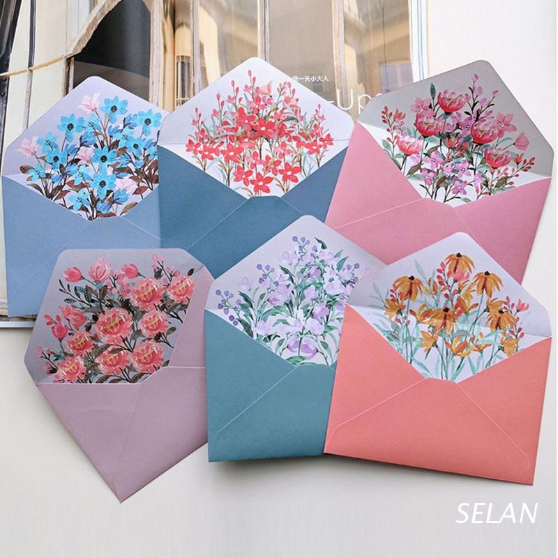 Bộ 2 Phong Bì Giấy A5 Kích Thước Lớn Họa Tiết Chữ Cho Trang Trí Tiệc Cưới
