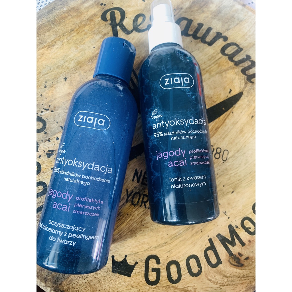 Tonic & Rửa Mặt Tẩy Da Chết ❤️FREESHIP❤️ Chống Lão Hóa - Tái Tạo Làn Da Ziaja Việt Quất Jagody Acai sp1 | BigBuy360 - bigbuy360.vn