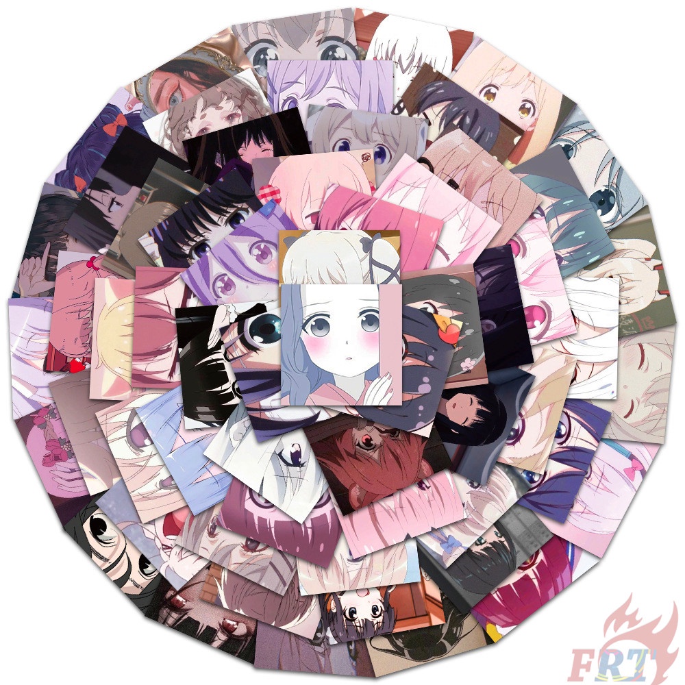 ❉ Q Nhãn Dán Anime Girl Series 01 ❉ Bộ 60 Miếng Dán Chống Thấm Nước Hỗn Hợp Hợp Thời Trang DIY
