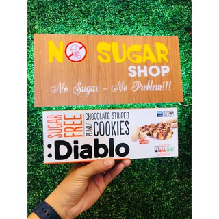 Bánh cookie mềm không đường Diablo đậu phộng và sốt chocolate