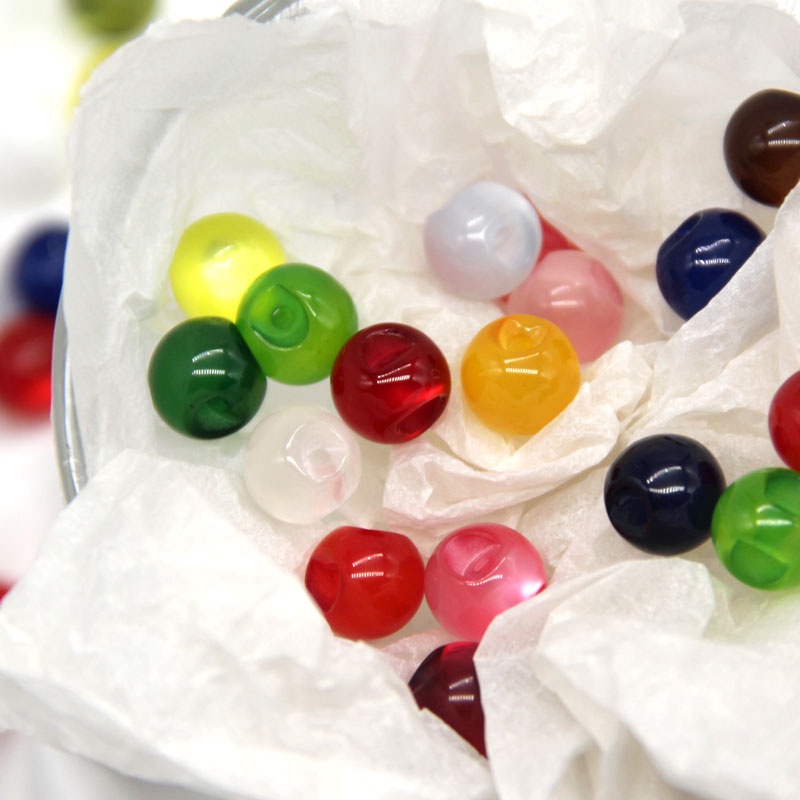 Nút Ngọc Trai Tròn 10mm Nhiều Màu Sắc Dùng Làm Vòng Tay / Sườn Xám DIY