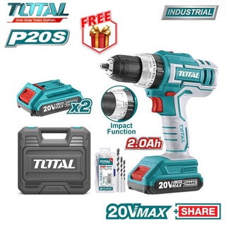 Máy khoan búa dùng pin total 20v tidli20031