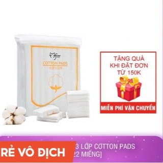 ✔️BÁN BUÔN - Bông tẩy trang ⚜️FREESHIP⚜️ 3 lớp Cotton Pads Túi 222 miếng [PK36]