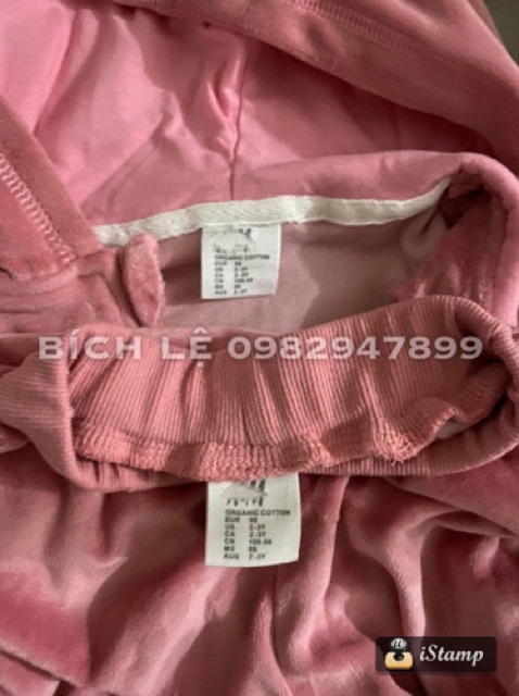 Bộ nhung cho bé gái