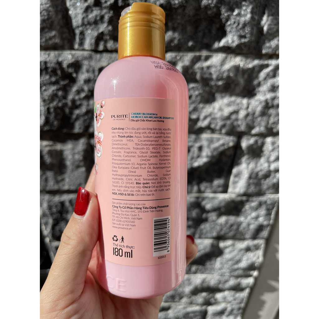 Dầu gội Mềm Mượt Purité Hoa Anh Đào và  Argan 250ml