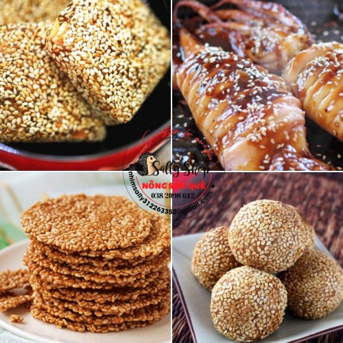 1kg Mè Trắng Hữu Cơ SallyFood Vừng Trắng Sạch Organic Không Chất Bảo Quản Hàng Loại 1 -Shop Sỉ Lẻ Nông Sản Quê