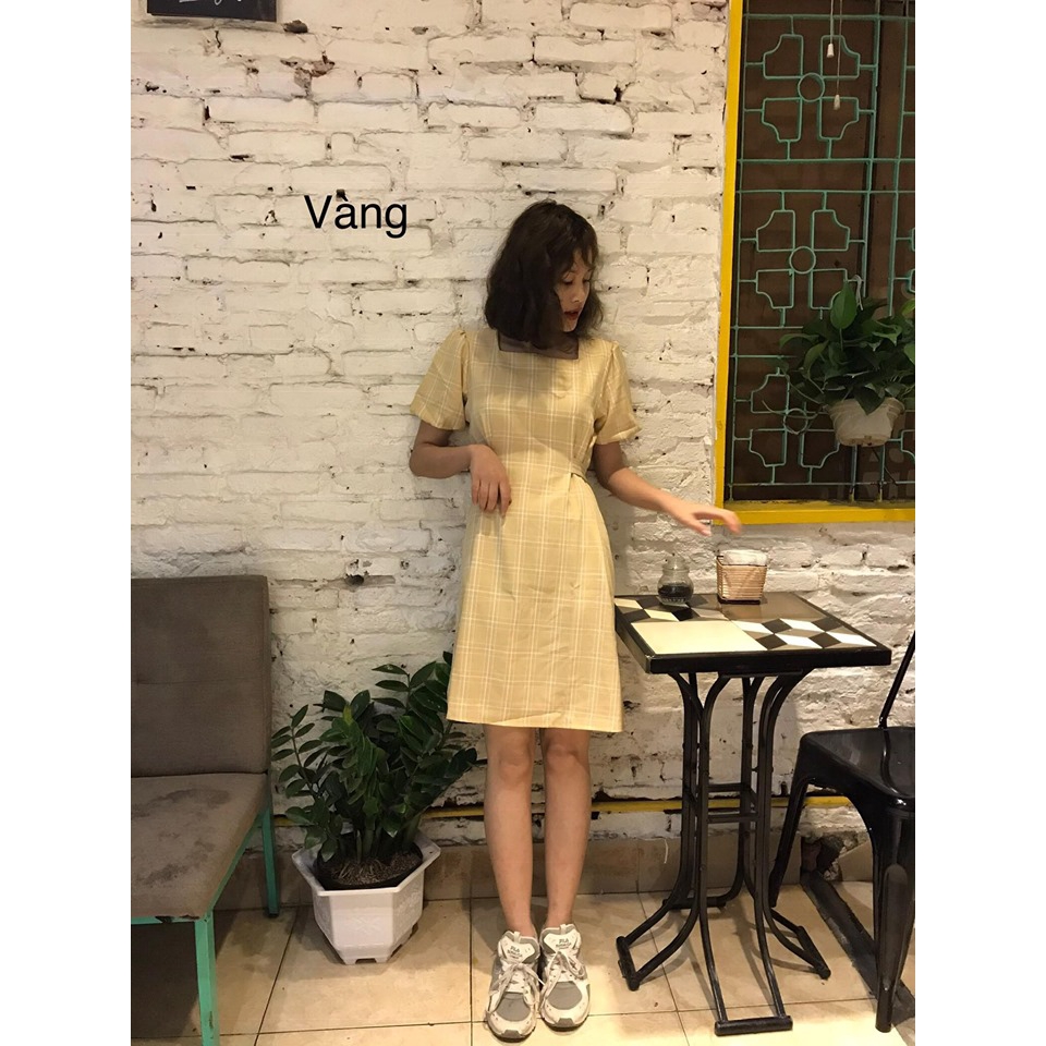 [Freeship đơn từ 0đ] Đầm - Váy kẻ caro nơ sau | BigBuy360 - bigbuy360.vn