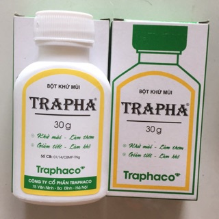 Bột khử mùi hôi chân, giày - trapha 30g
