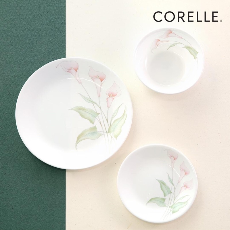 Combo 2 Dĩa nước chấm thủy tinh Corelle LilyVille 405-LV-LP 12cm