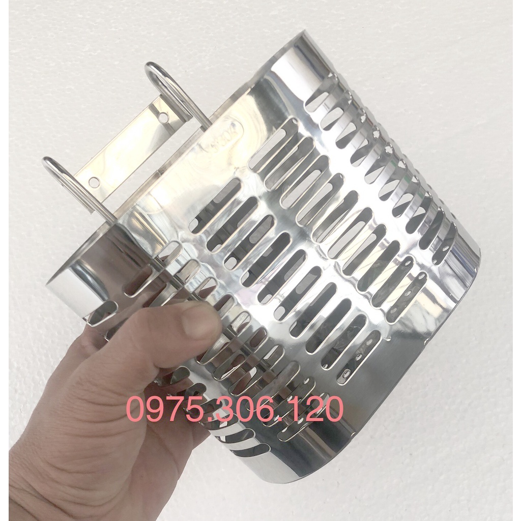 Ống đựng đũa trong nhà bếp 100% inox SUS 304 chuẩn OĐ6 ỐNG ĐŨA OVAN 2 NGĂN hàng dày đặc đánh bóng đẹp