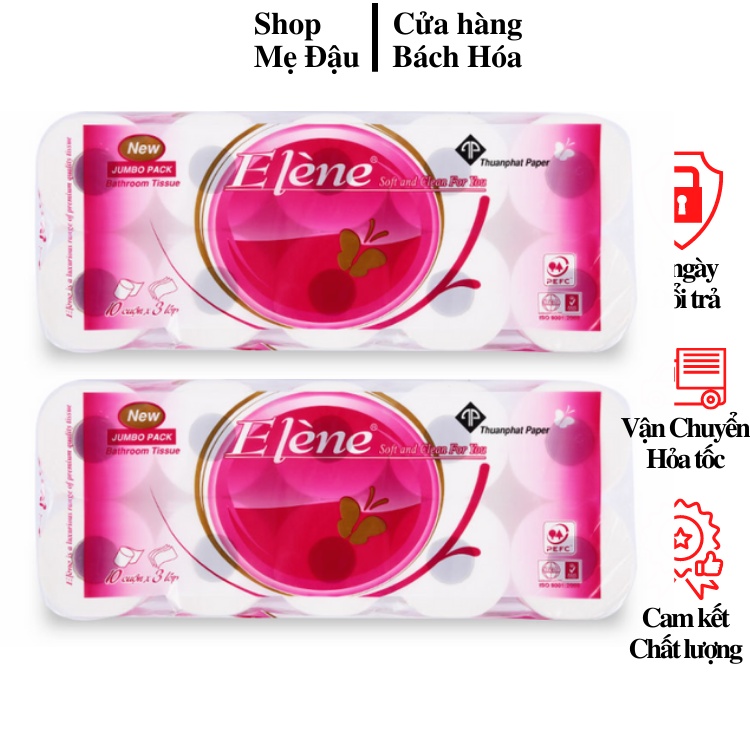 SALE Combo 2 bịch giấy Vệ Sinh Elene có lõi (Siêu HOT)