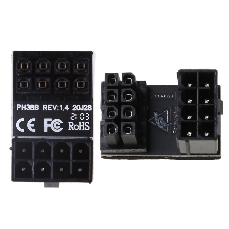 Đầu Nối Dây Cáp Nguồn Điện ATX 8Pin Bẻ Góc 180o Sang 8 pin Tiện Dụng